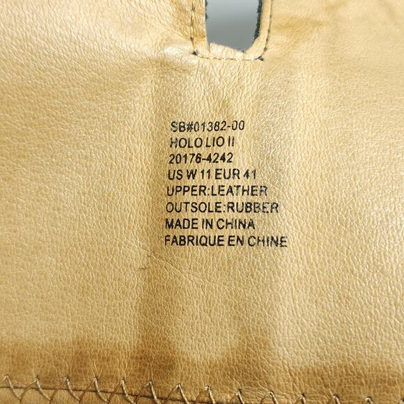 Olukai Women's Holo Lio II US11 Dark Green Leather Back Zip Tall Riding Boots - Picture 11 of 16